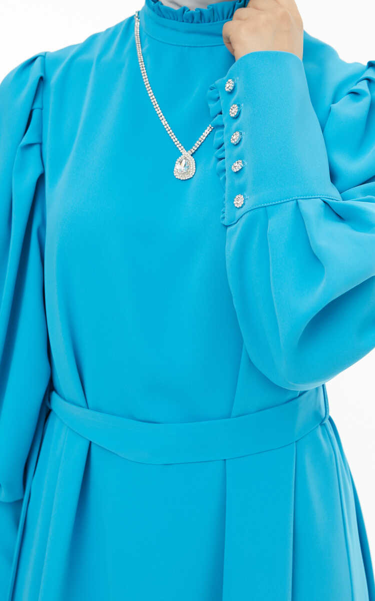 2427125 Kolye Detaylı Davet Takım, Tesettür Giyim