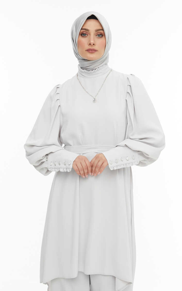 2427125 Kolye Detaylı Davet Takım, Tesettür Giyim