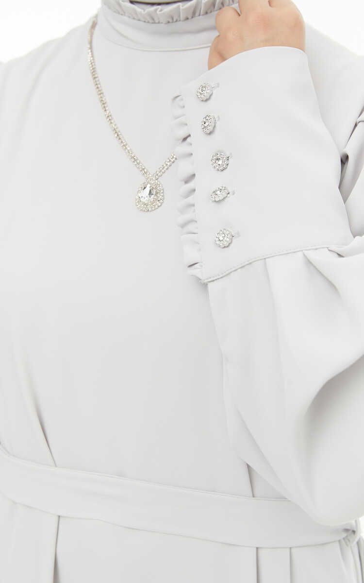 2427125 Kolye Detaylı Davet Takım, Tesettür Giyim