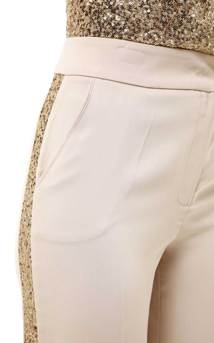 2512427140 Ribanalı Payet Tunik & Pantolon Takım