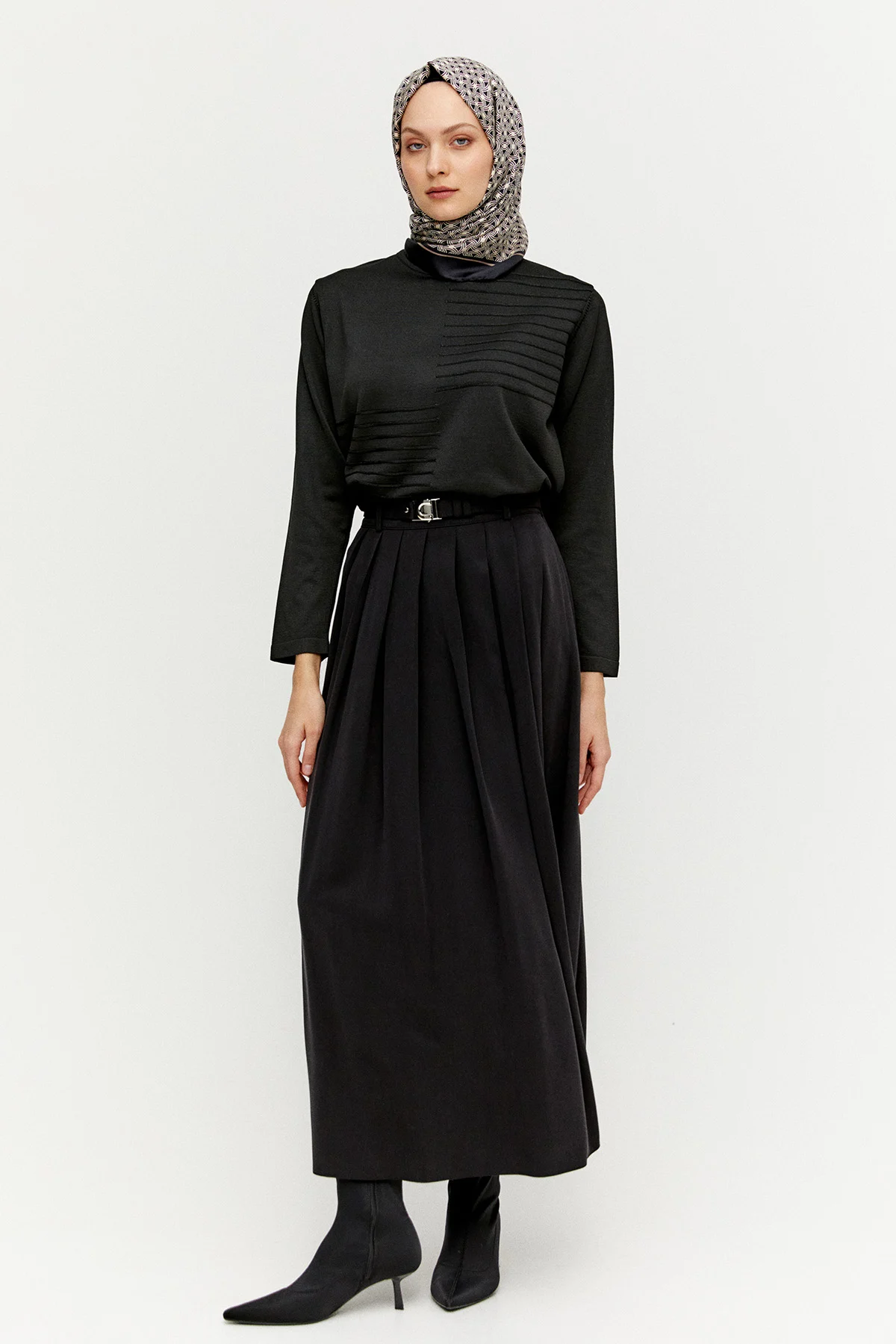 Stoper Detaylı İkili Takım, Tesettür Giyim