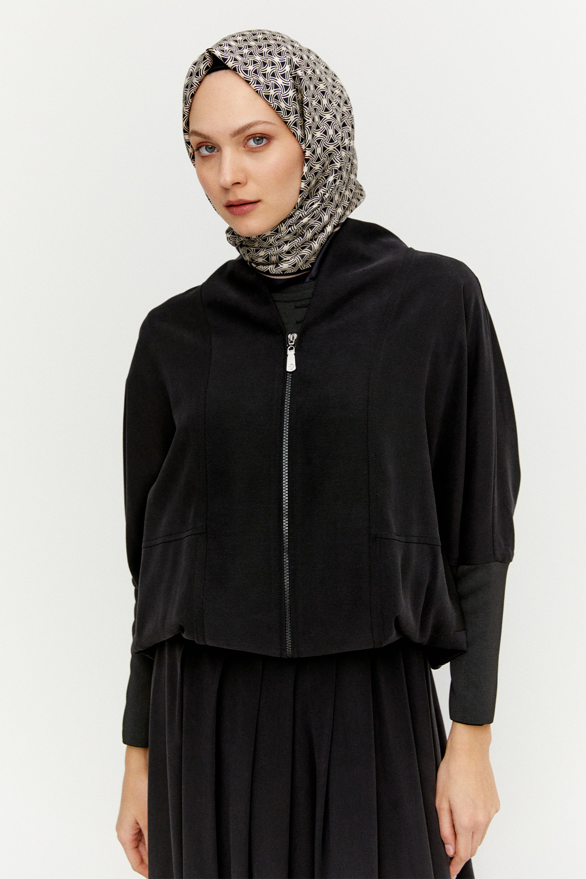 Stoper Detaylı Tunikli Pilikaşe Etek İkili Takım