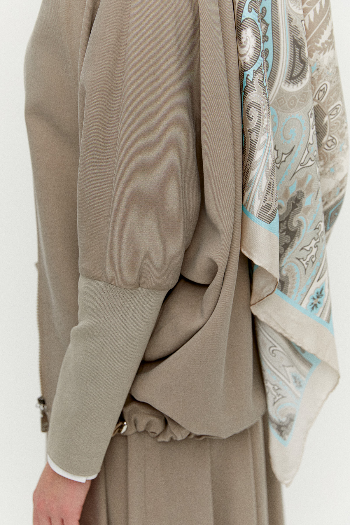 Stoper Detaylı Tunikli Pilikaşe Etek İkili Takım