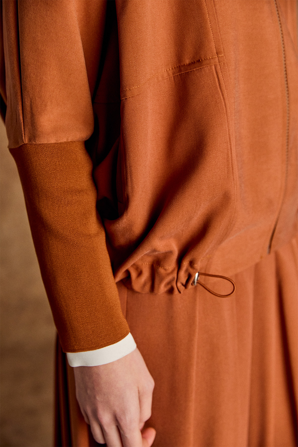 Stoper Detaylı Tunikli Pilikaşe Etek İkili Takım