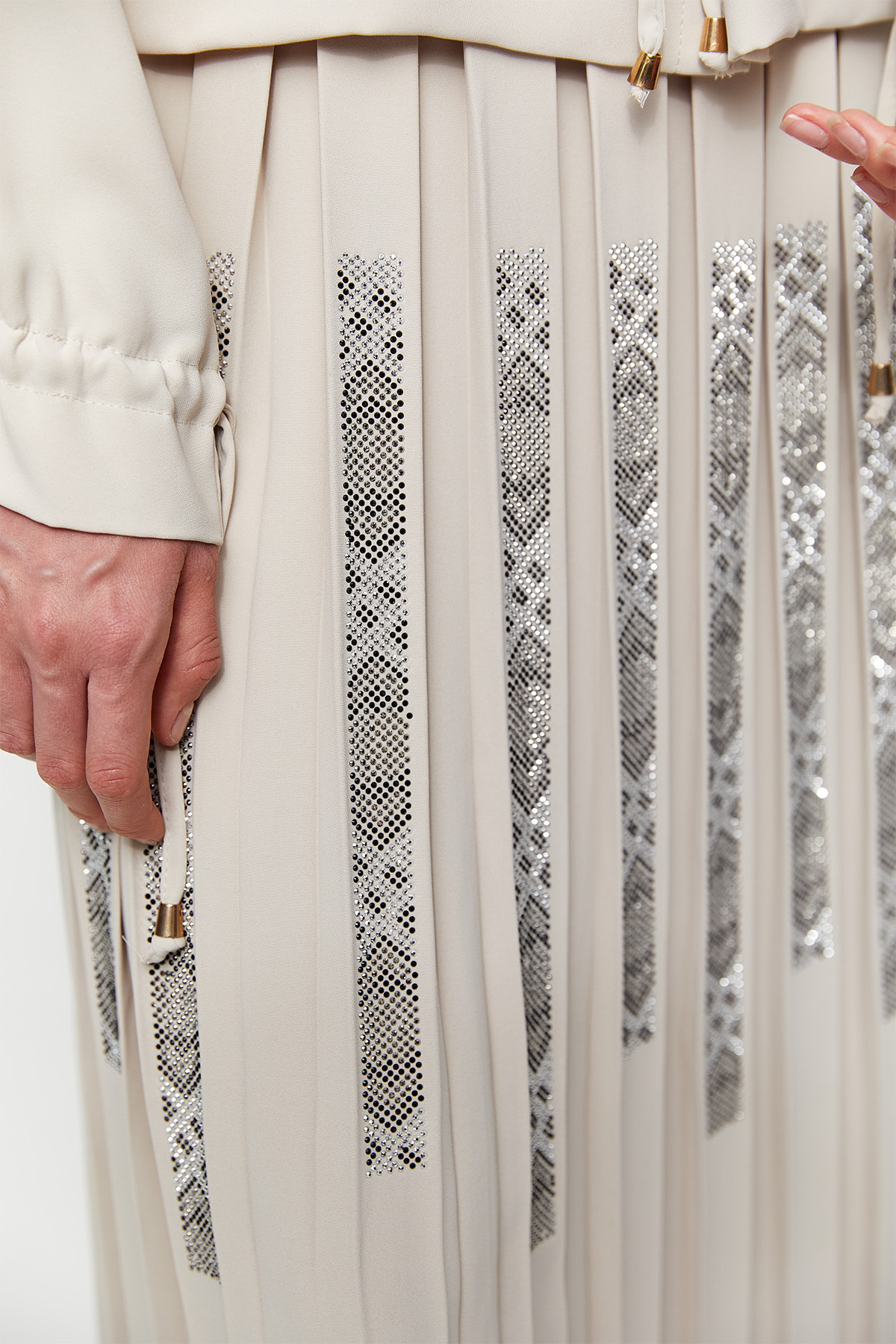 Taş Detaylı Pilisoley Etek, Tesettür Giyim