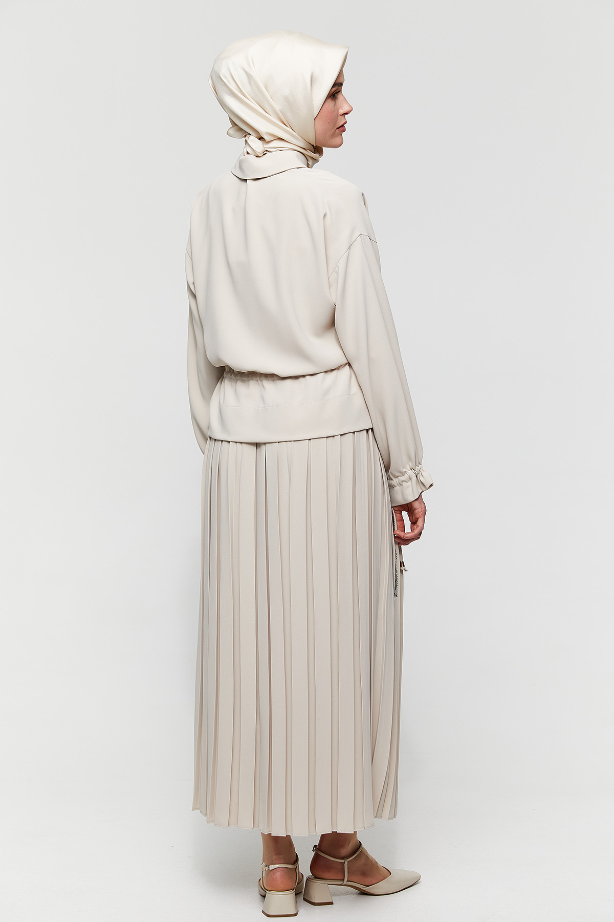 Taş Detaylı Pilisoley Etek, Tesettür Giyim