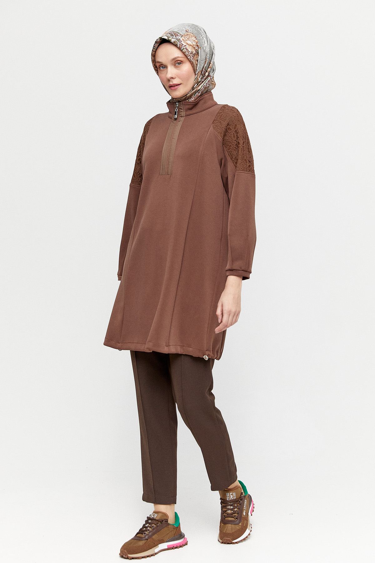 Dantel Mixli Spor Tunik