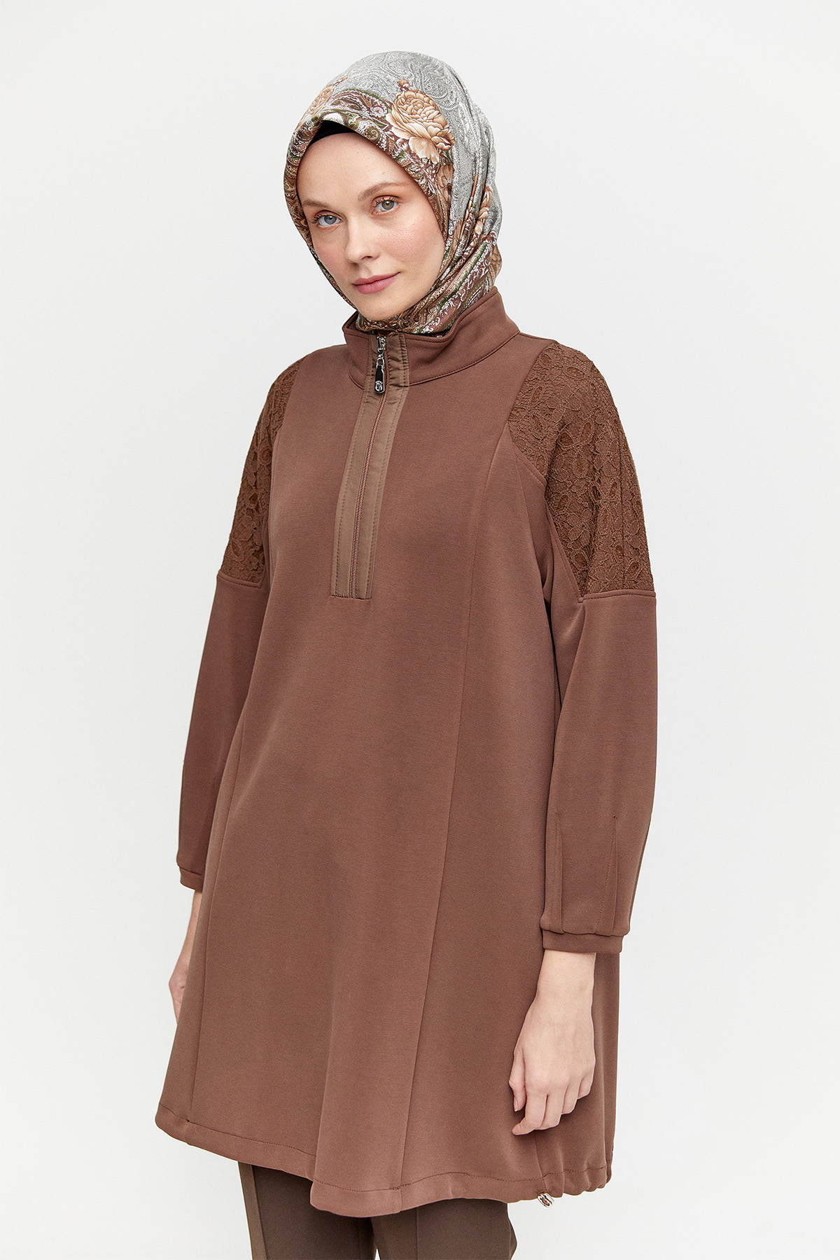 Dantel Mixli Spor Tunik