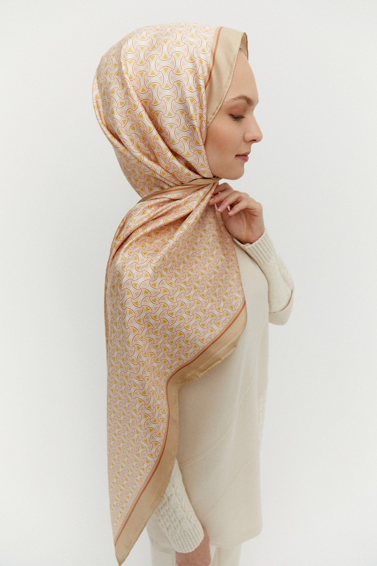 Sarmal Desen İpek Şal