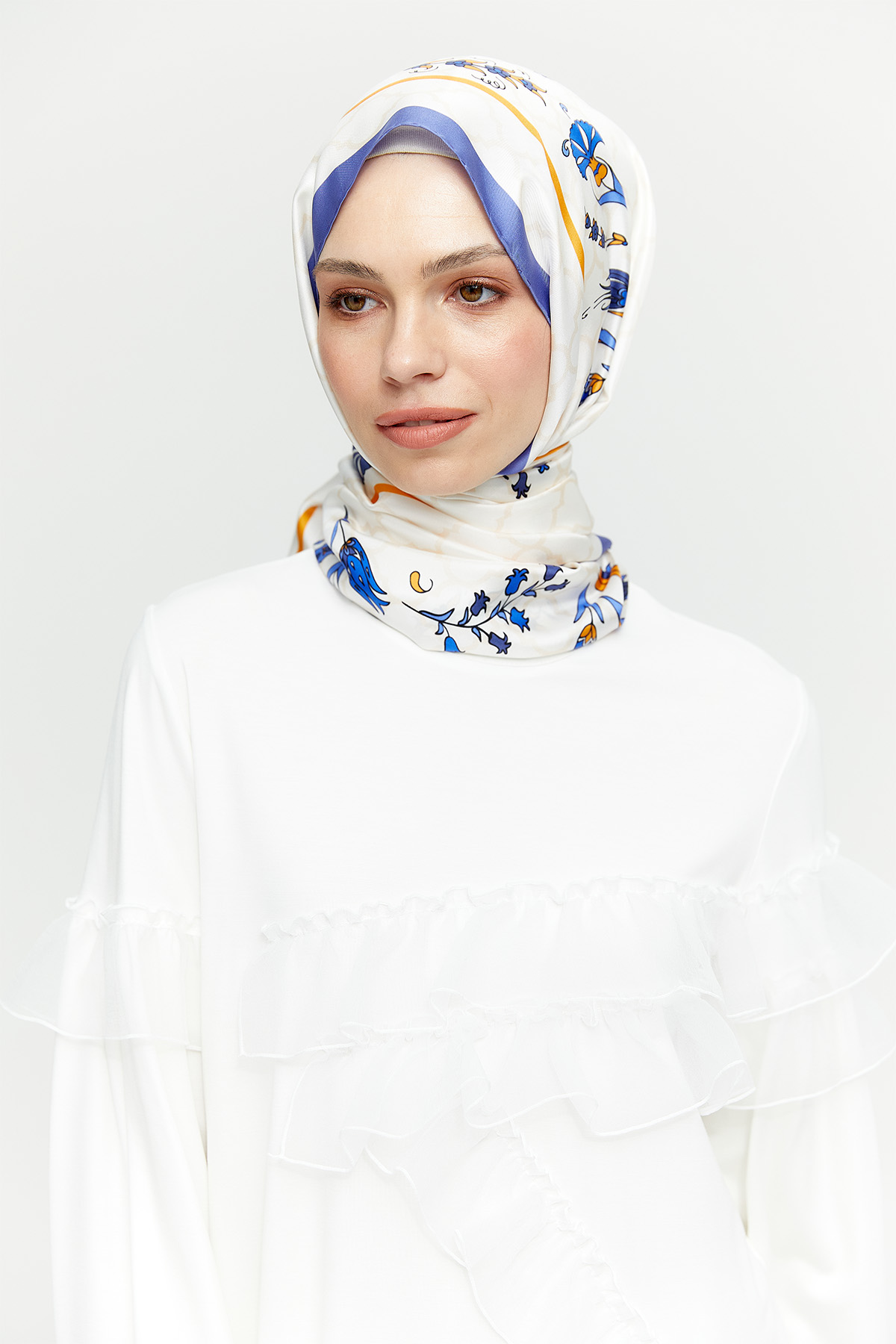 Organze Volanlı Tunik