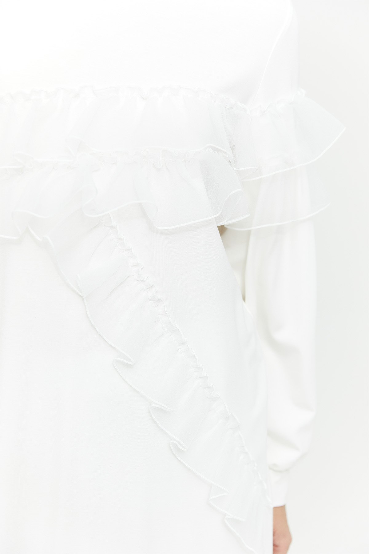 Organze Volanlı Tunik