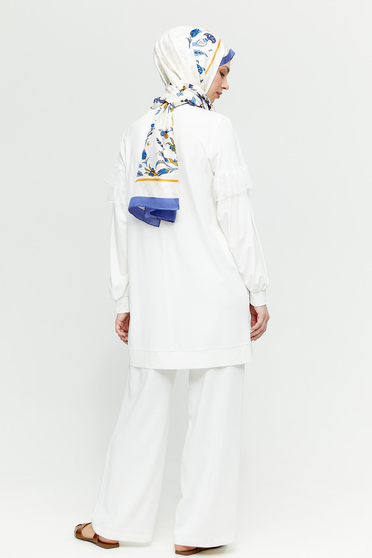Organze Volanlı Tunik