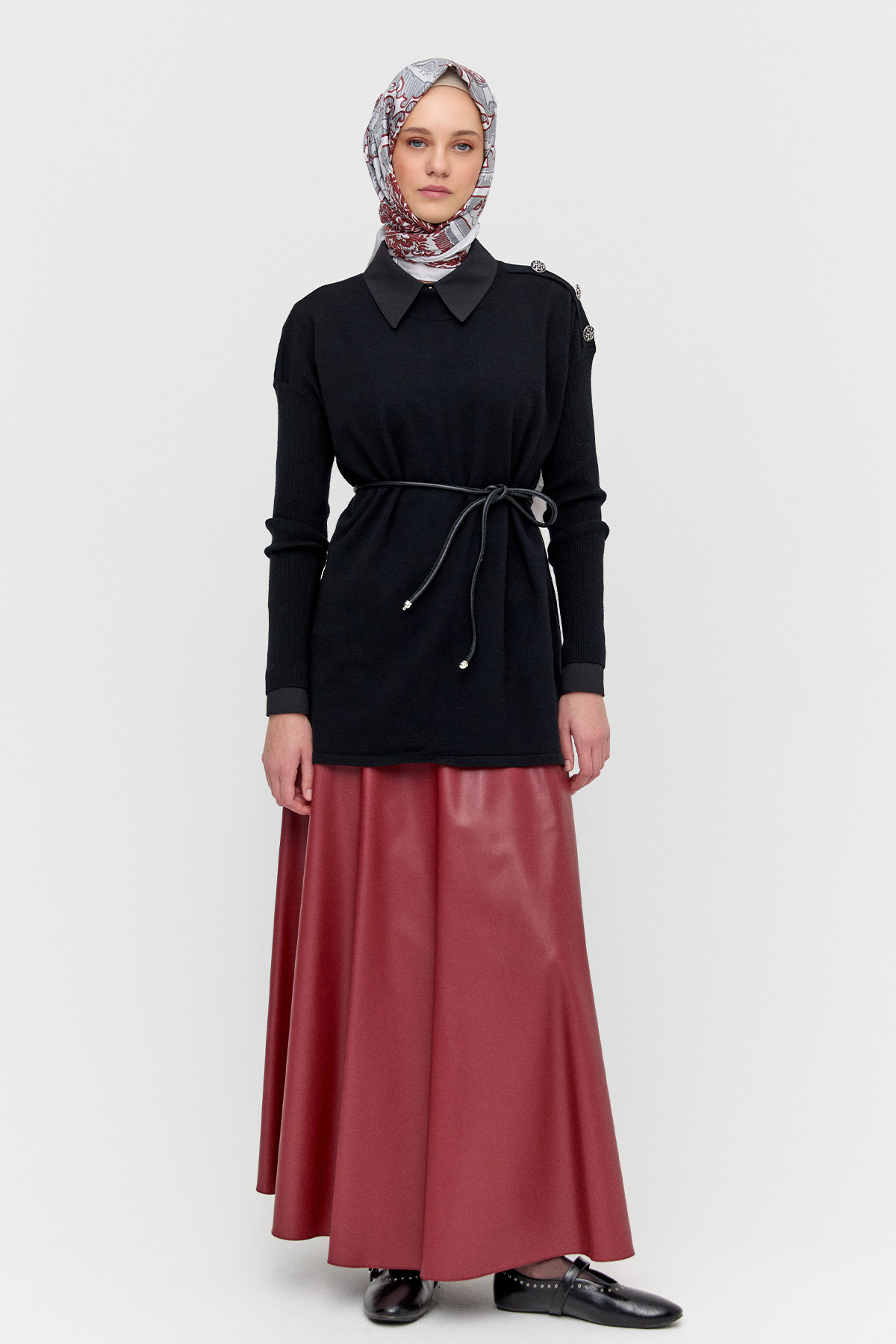 Yarım Balıkçı Yaka Triko Bluz