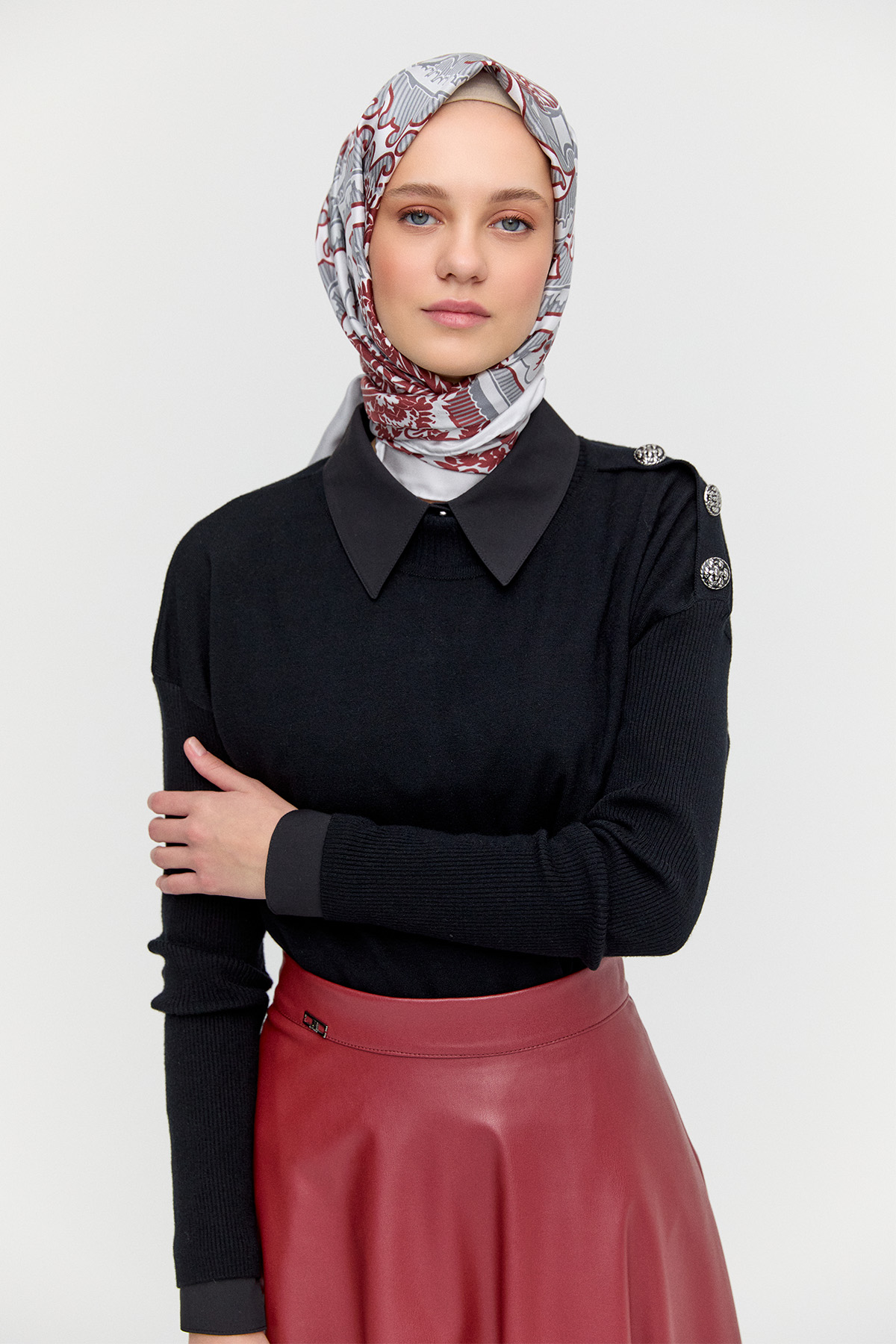 Yarım Balıkçı Yaka Triko Bluz