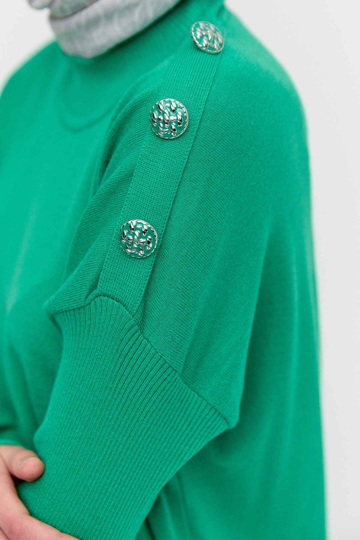 Yarım Balıkçı Yaka Triko Bluz