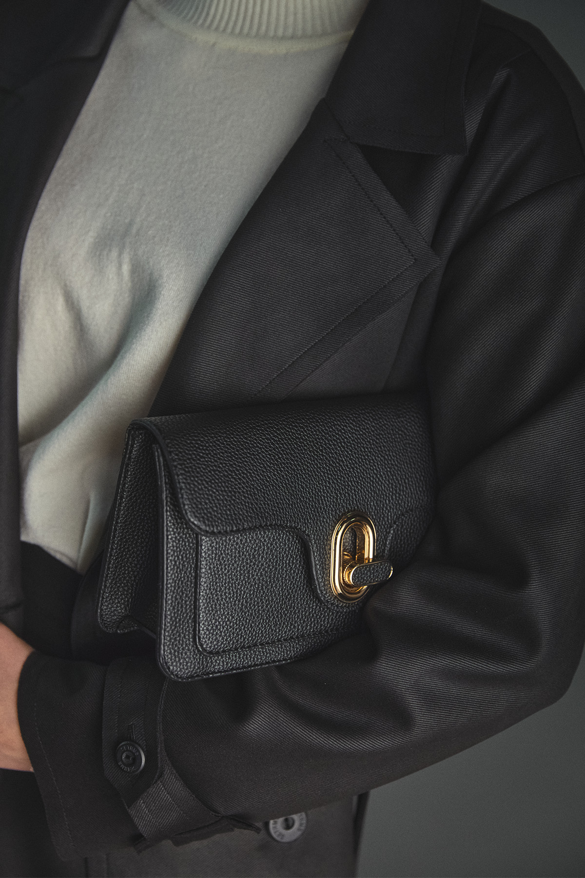 Kartlık Detaylı Mini Omuz Çantası