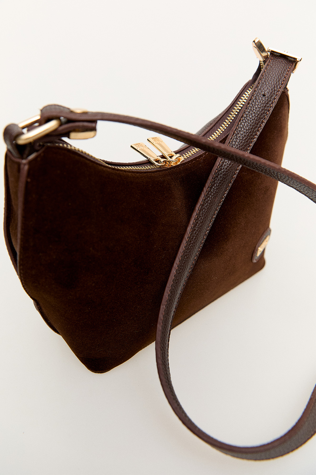 Süet Görünümlü Omuz Çantası, Tesettür Giyim