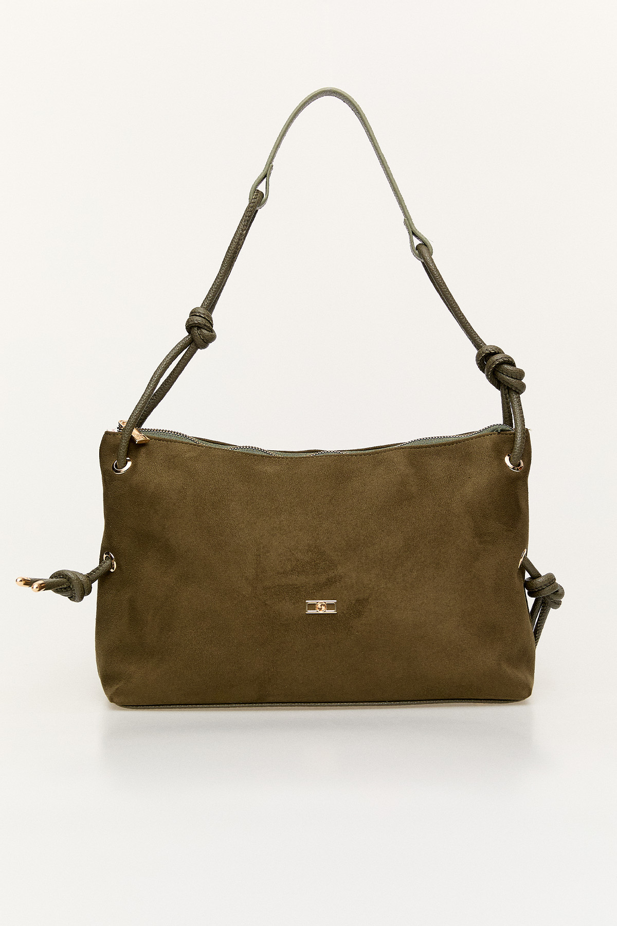 Geniş Hacimli Fermuarlı Kol Çantası, Tesettür Giyim