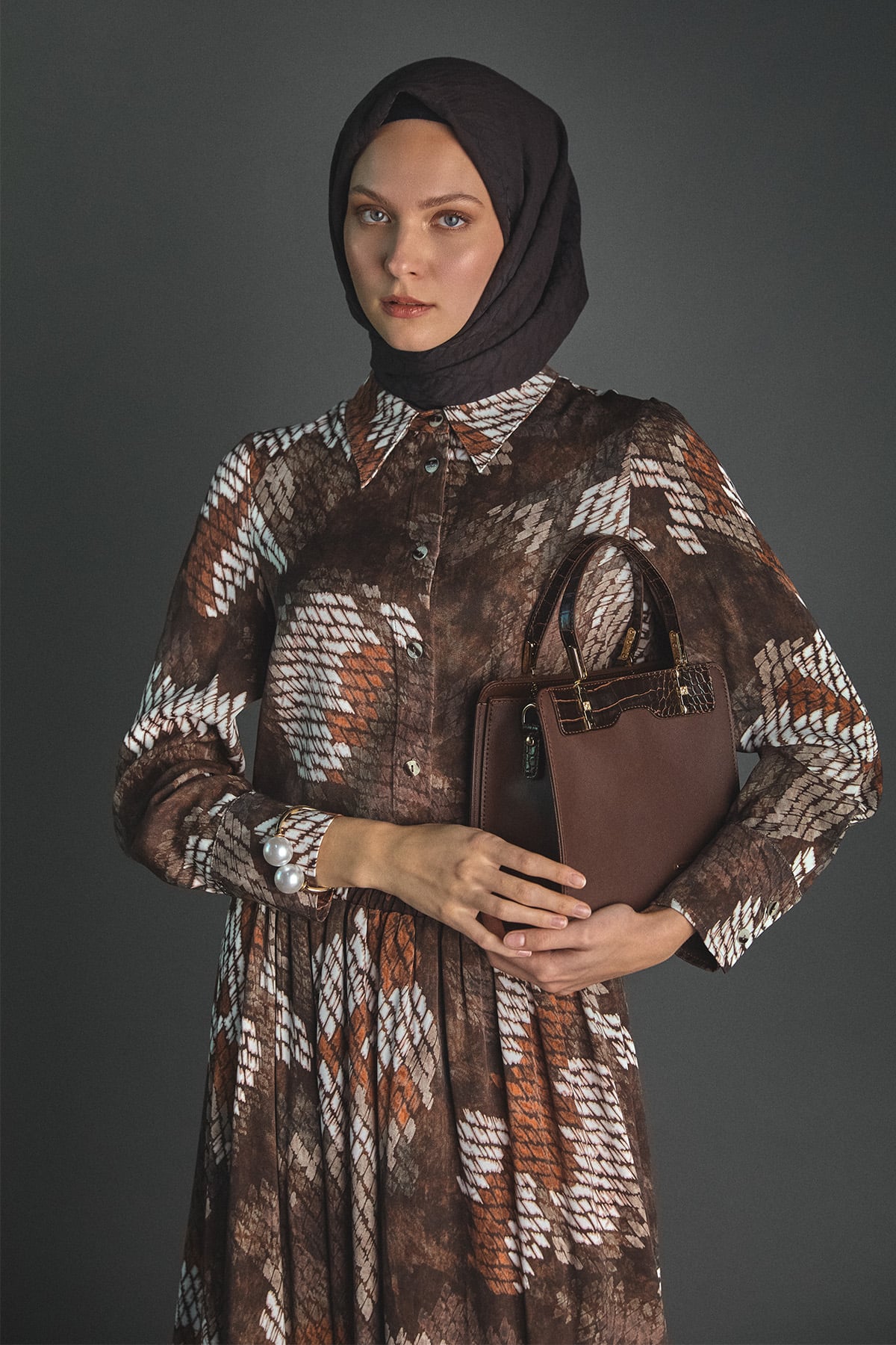 Croco Görünümlü Çanta