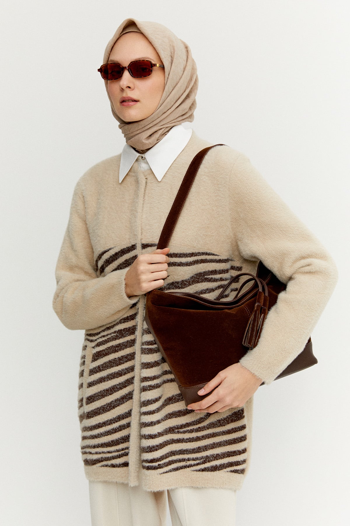 Geniş Hacimli Kol Çantası, Tesettür Giyim