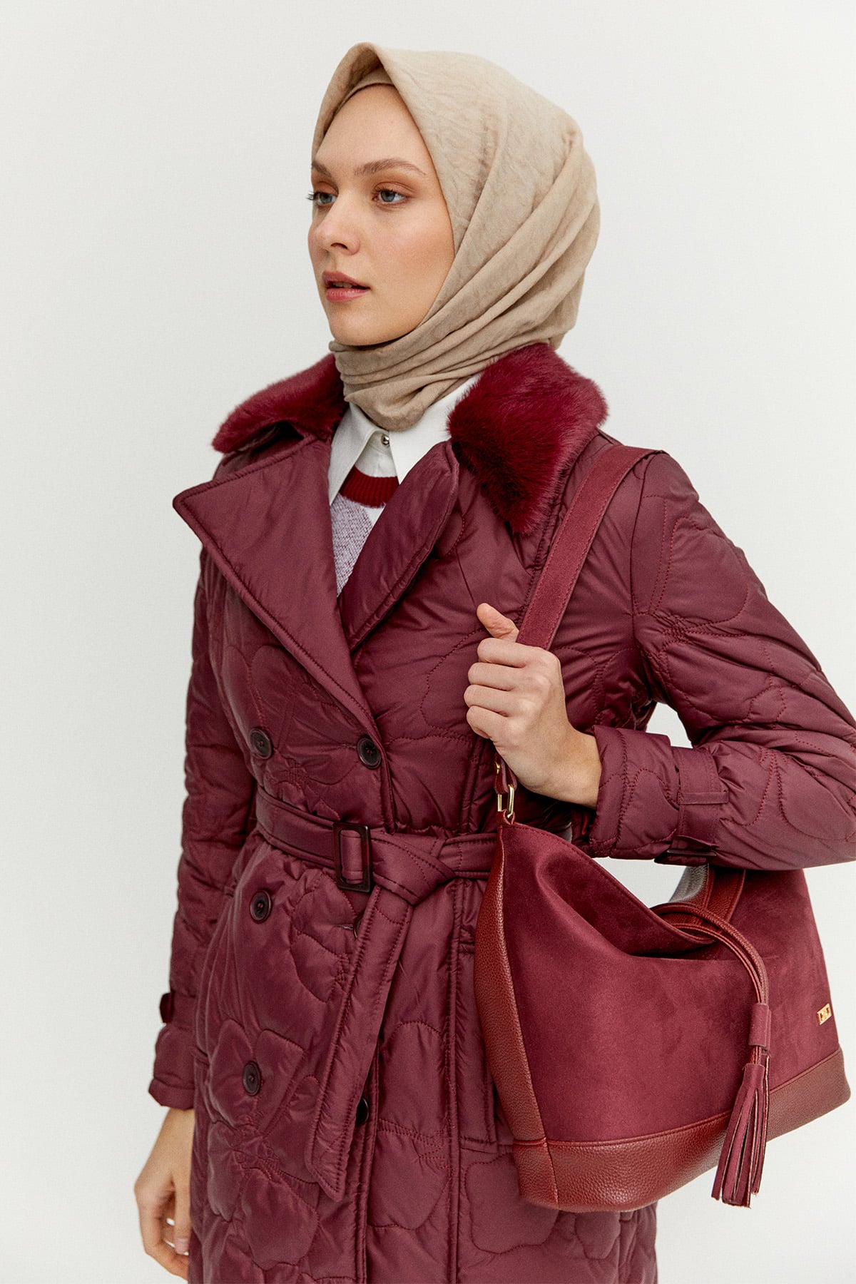 Geniş Hacimli Kol Çantası, Tesettür Giyim