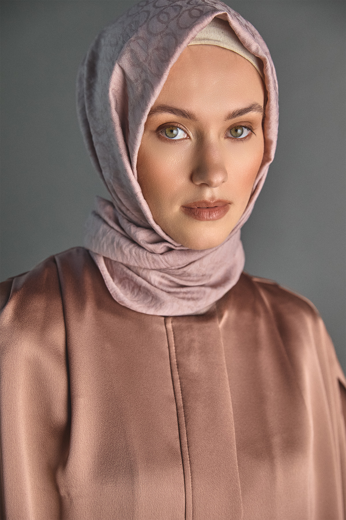 Yelekli Elbise Saten İkili Takım