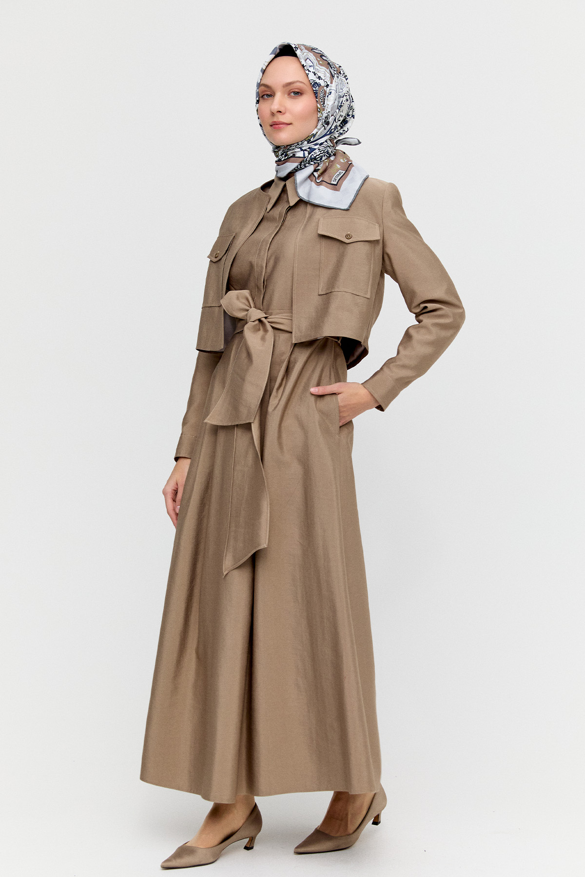 Ceketli Elbise İkili Takım