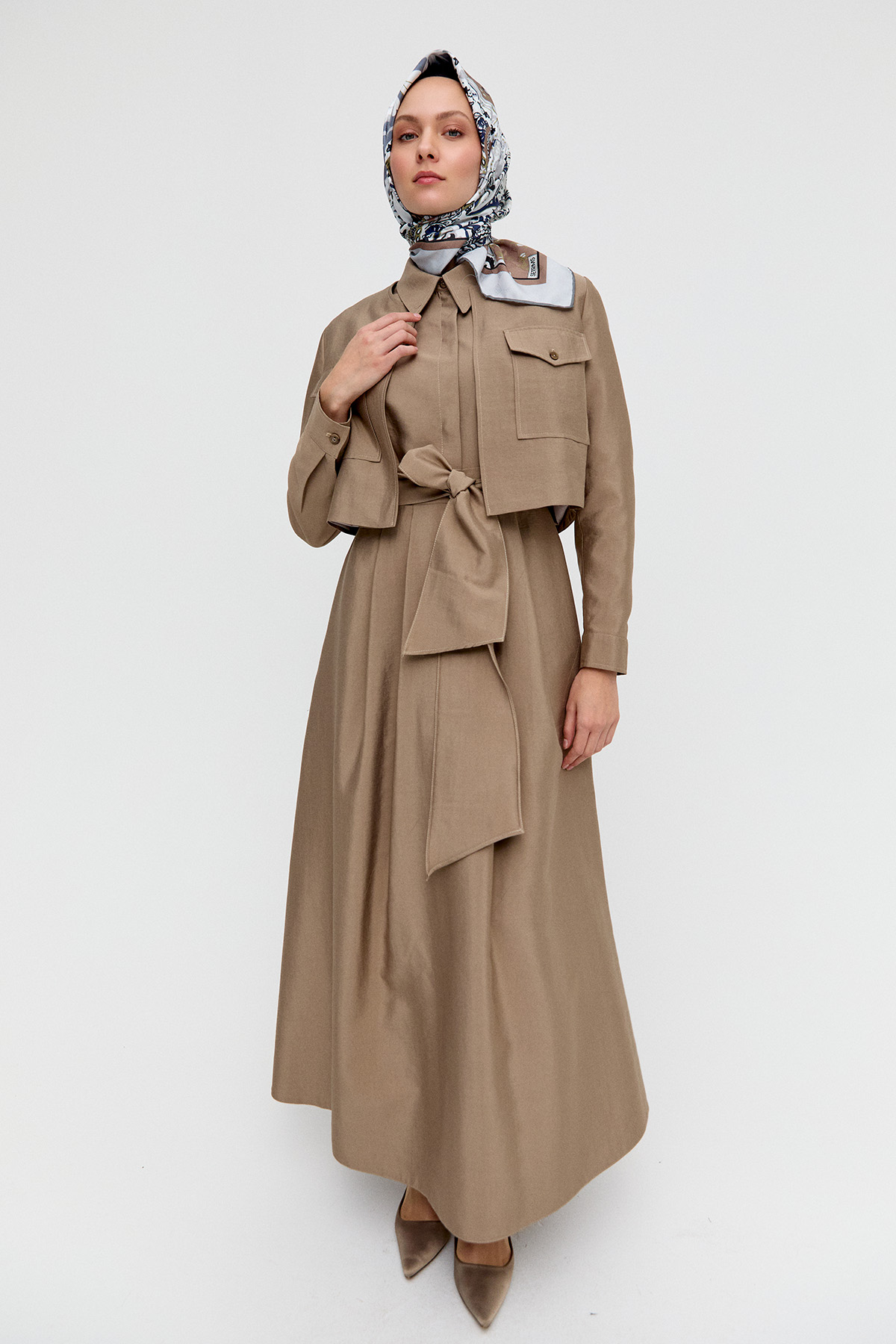 Ceketli Elbise İkili Takım