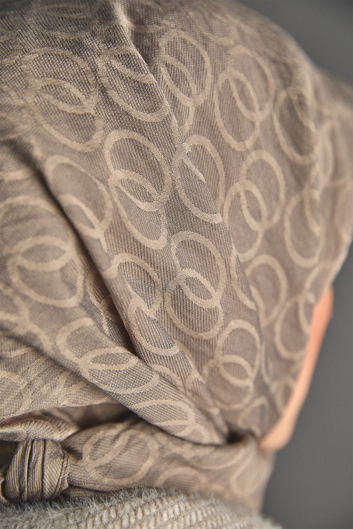 Yuvarlak Desenli Viskon Eşarp