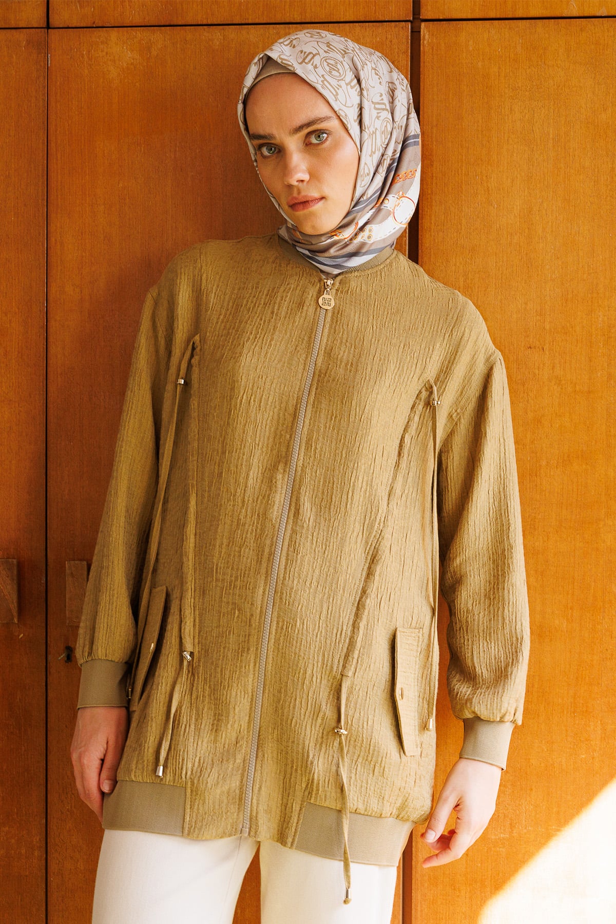 Zincir Desenli SS Logolu Eşarp, Tesettür Giyim