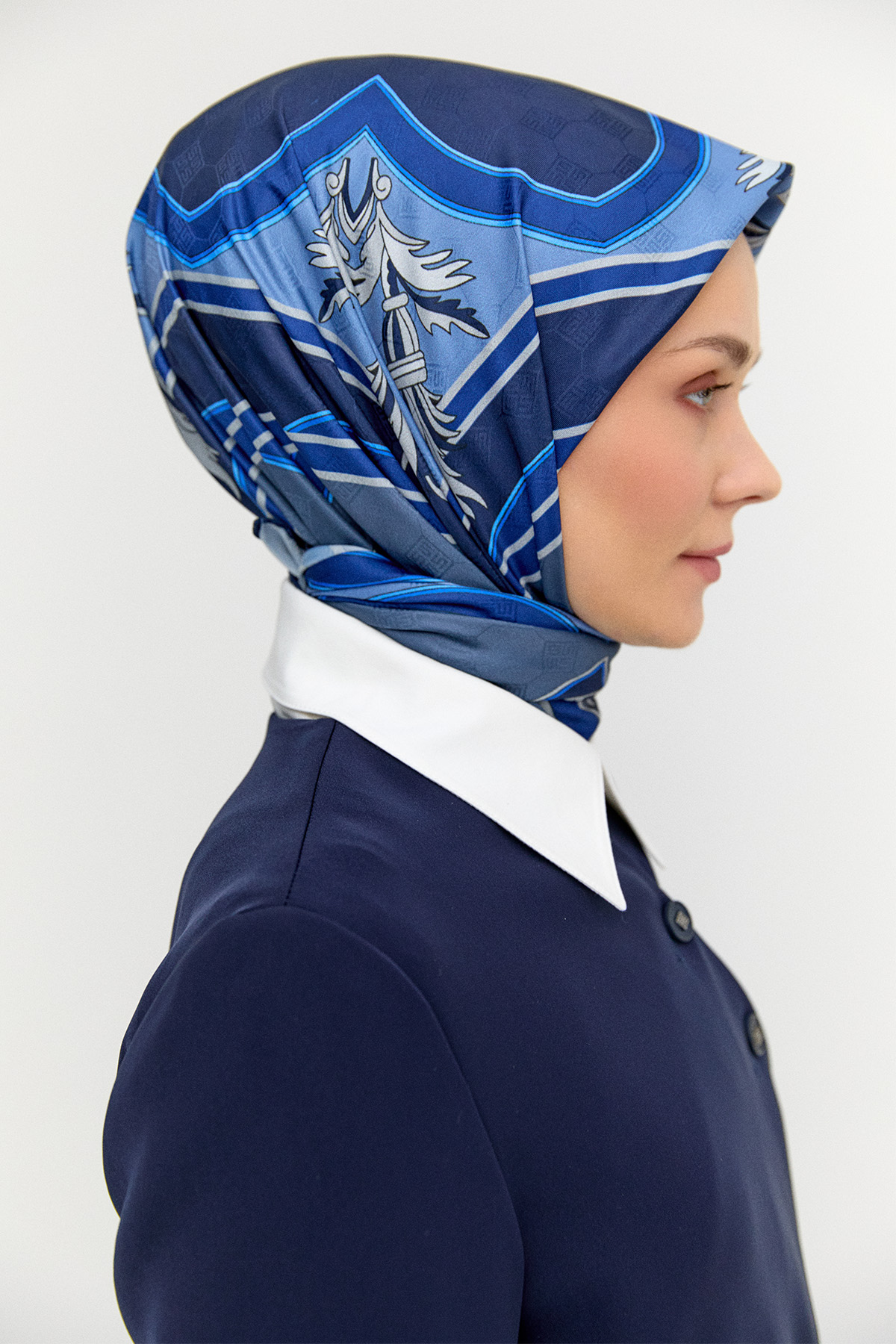 Geometrik Motifli Eşarp, Tesettür Giyim