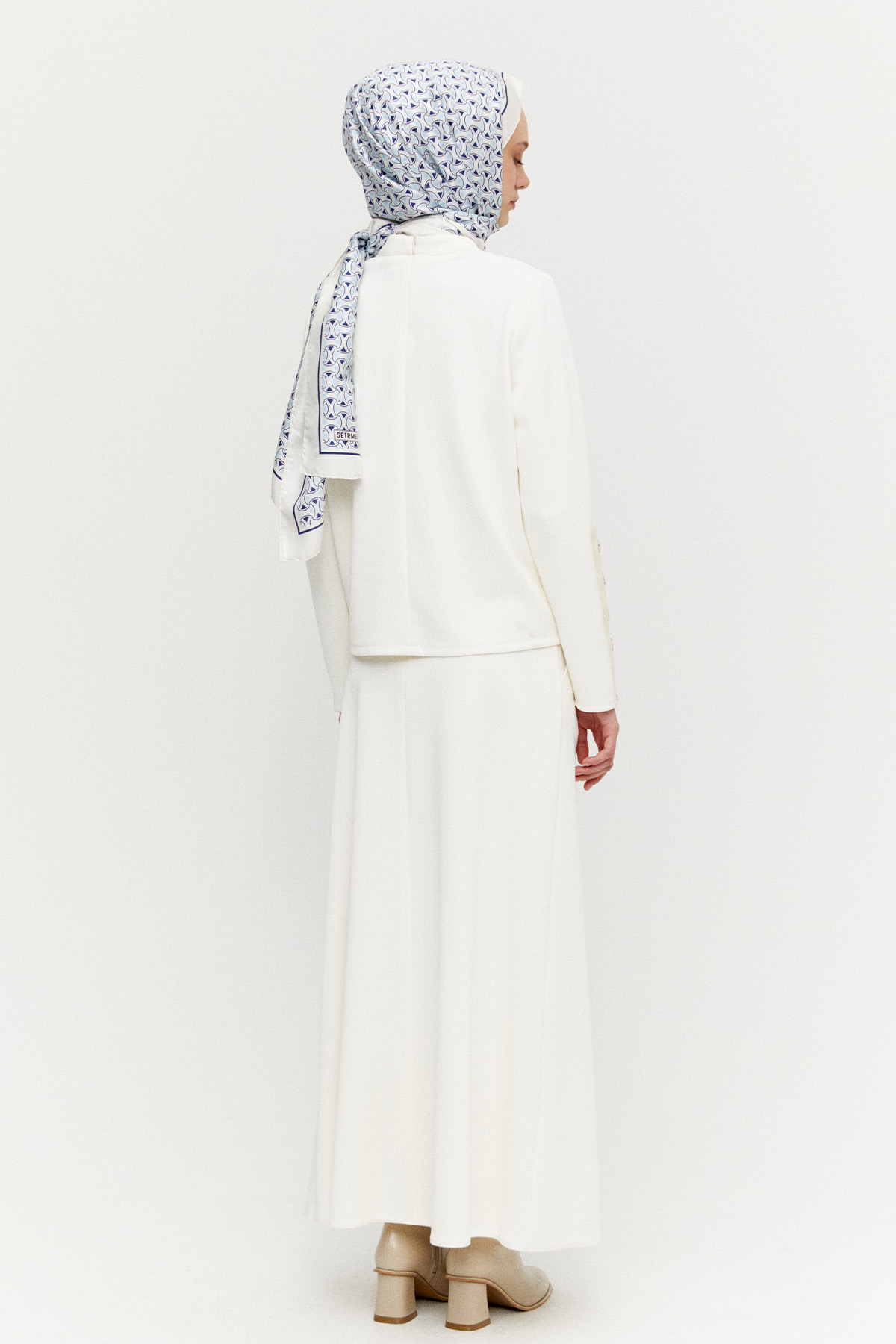 Çift Cepli Örme Etek