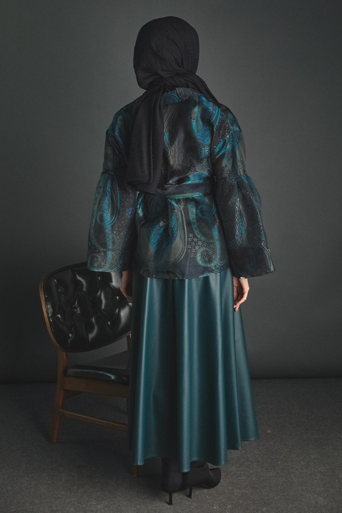 Suni Deri Kloş Etek