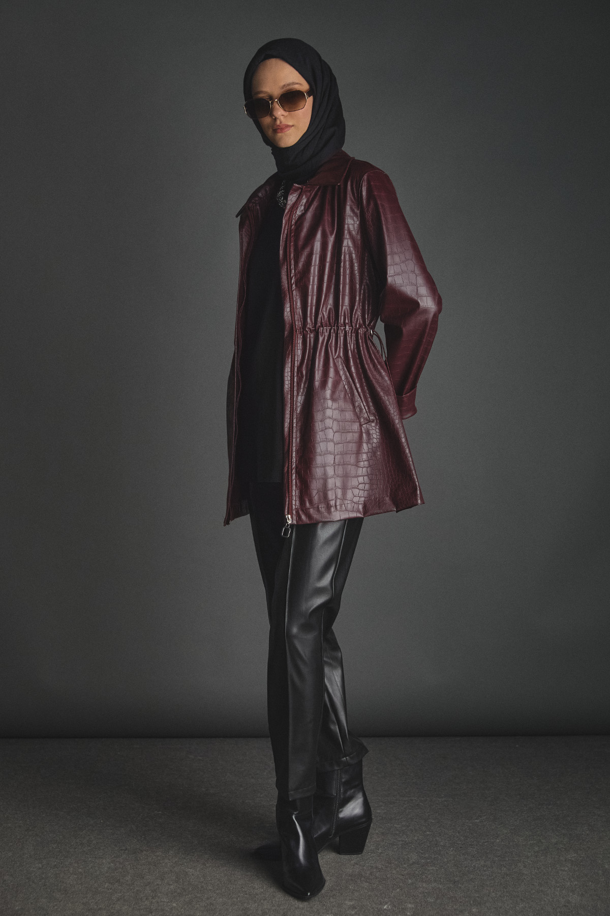 Croco Görünümlü Kap