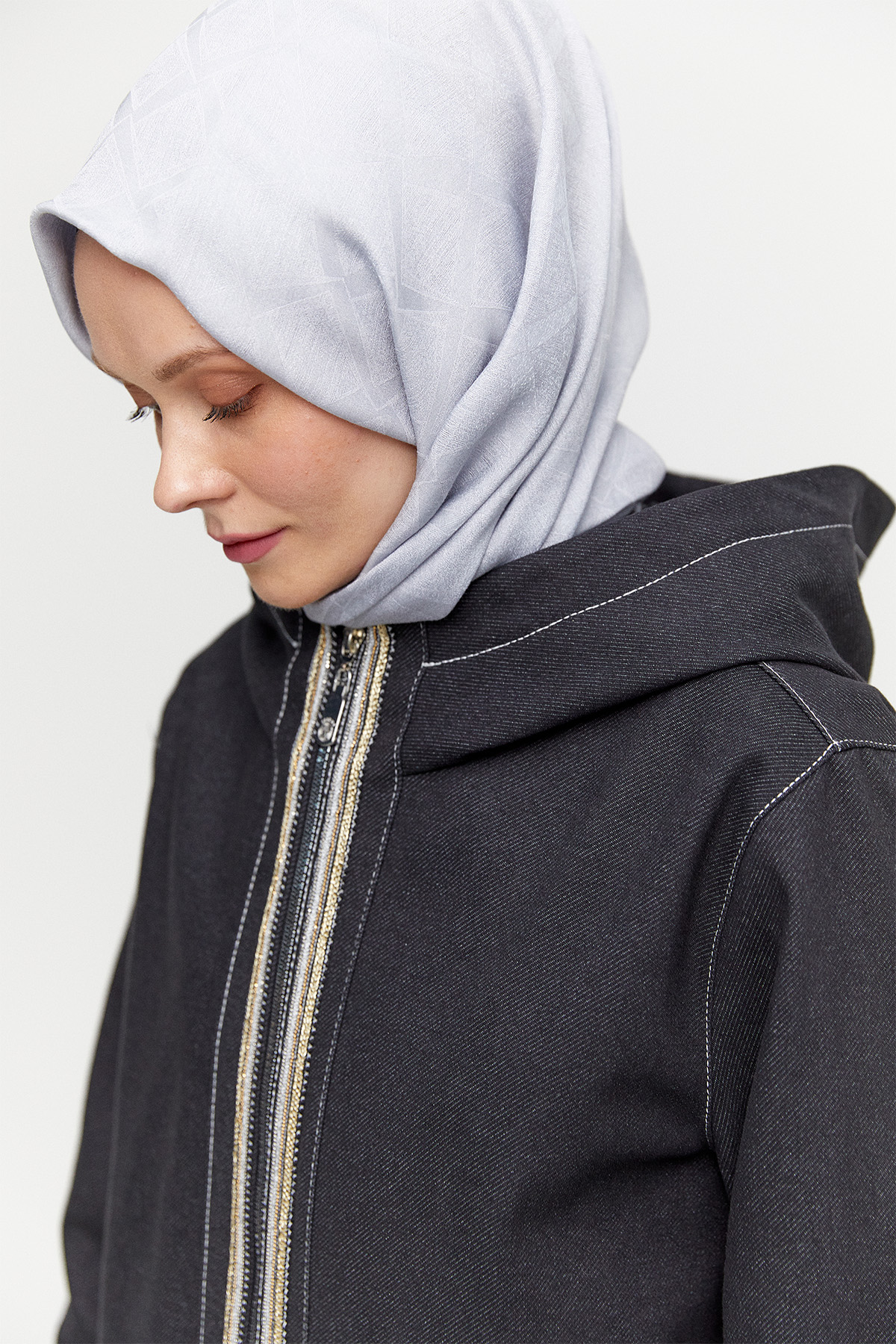 Kapüşonlu Oversize Kap
