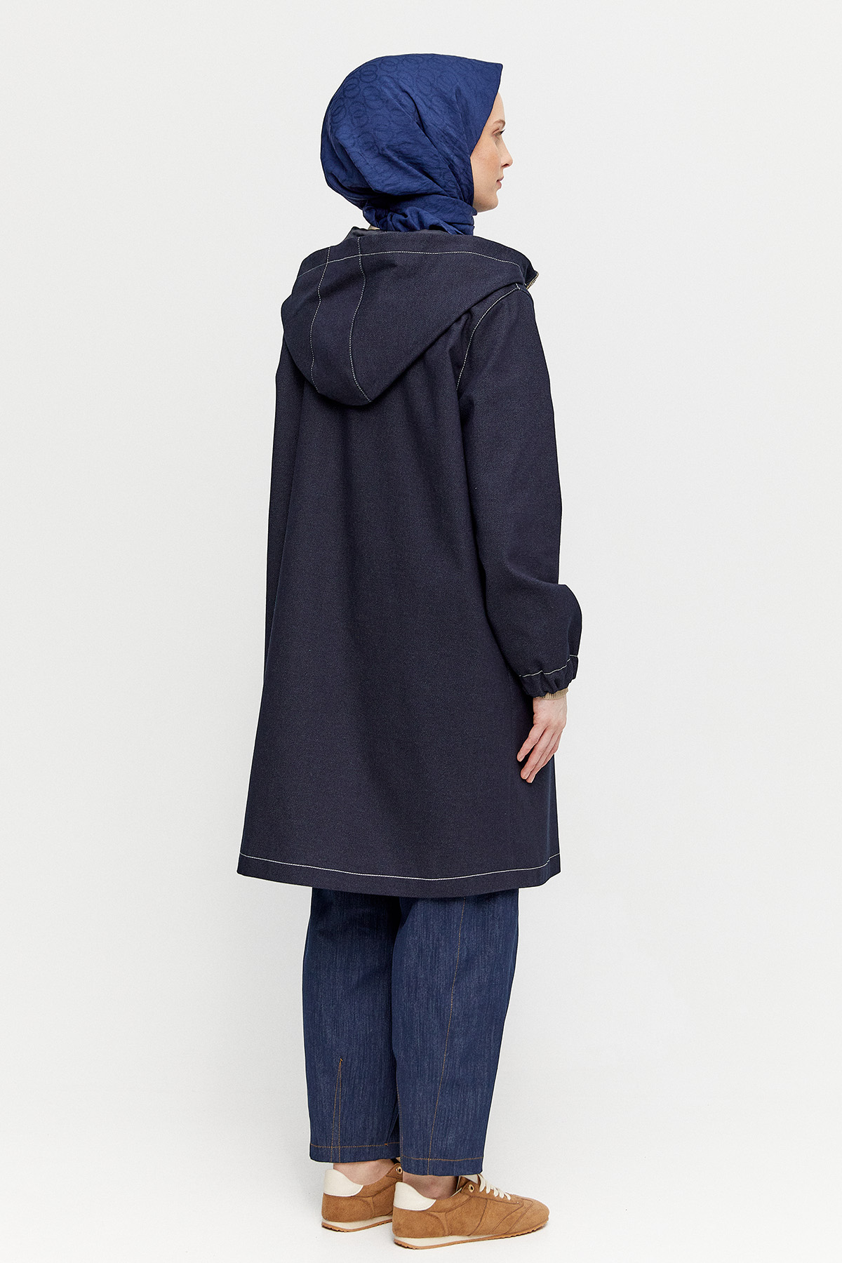 Kapüşonlu Oversize Kap