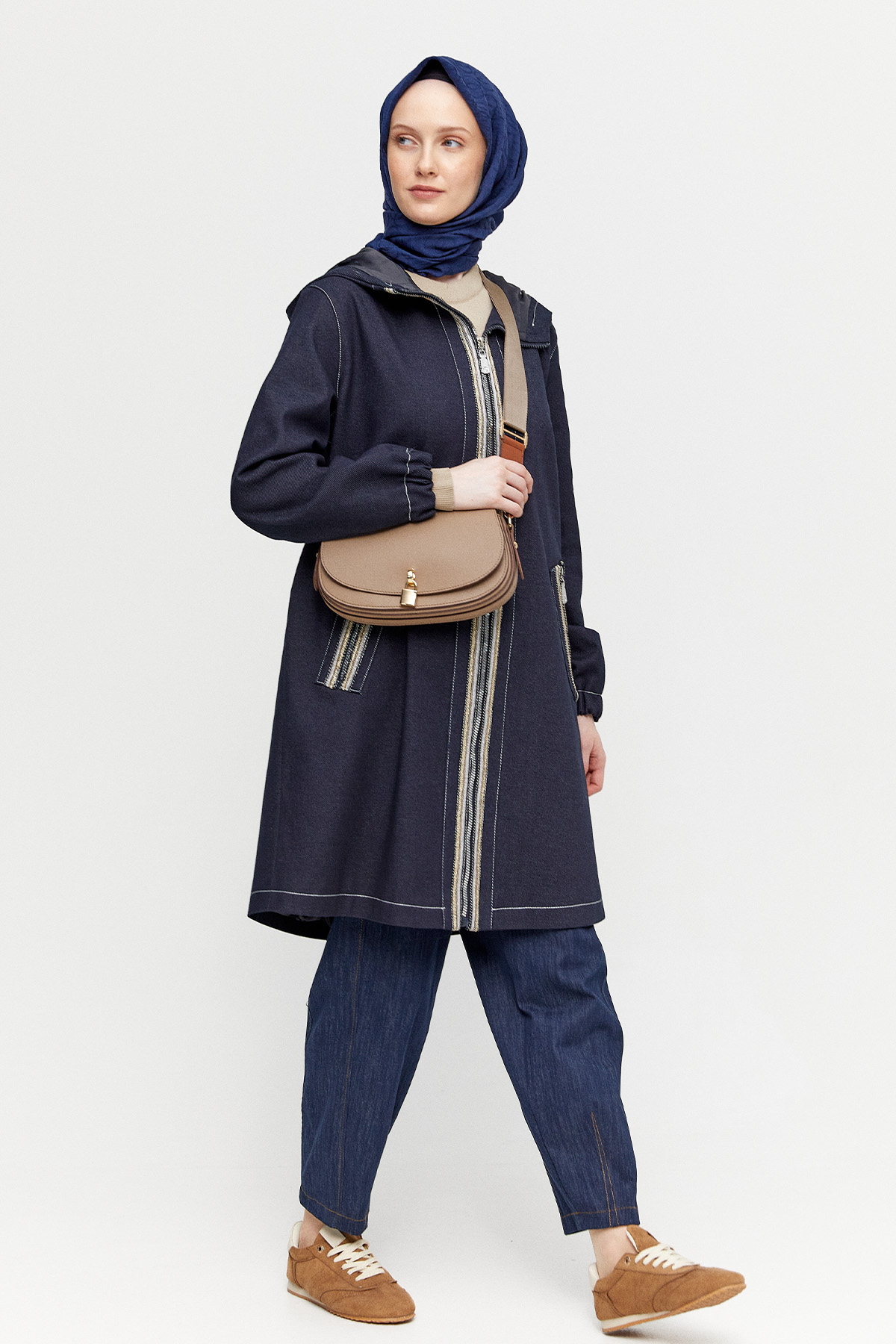 Kapüşonlu Oversize Kap