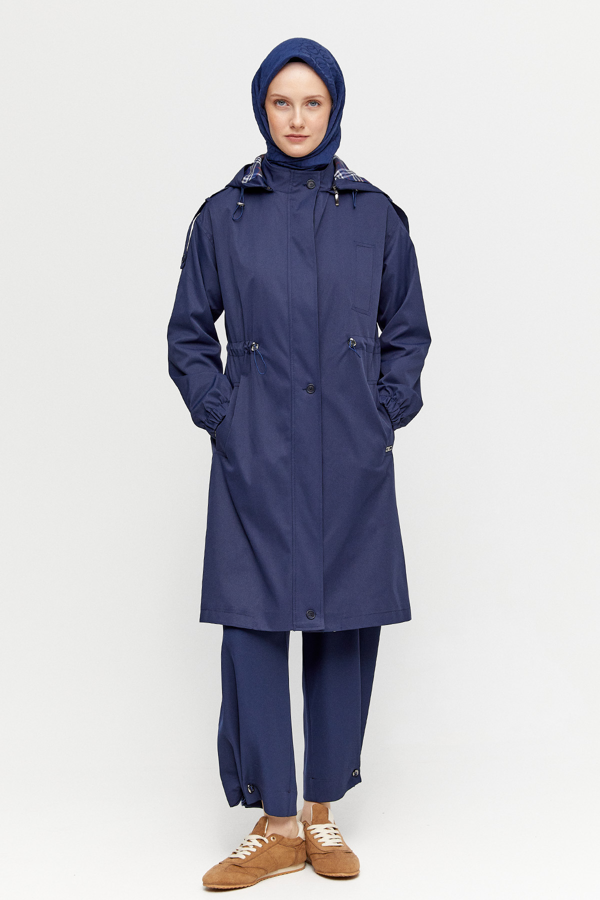 Yarım Peluş Astarlı Kap, Tesettür Giyim