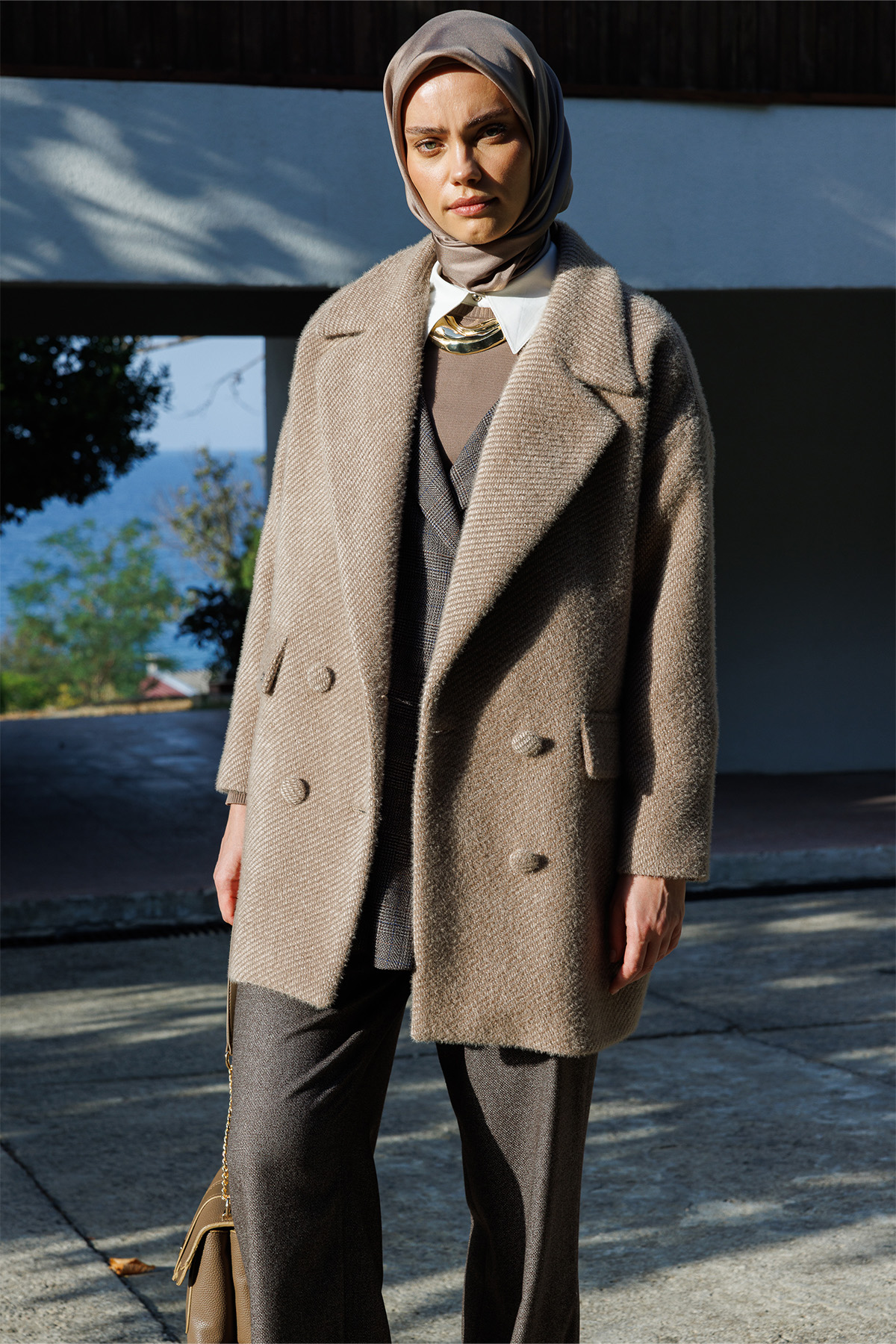 Kısa Oversize Kaban