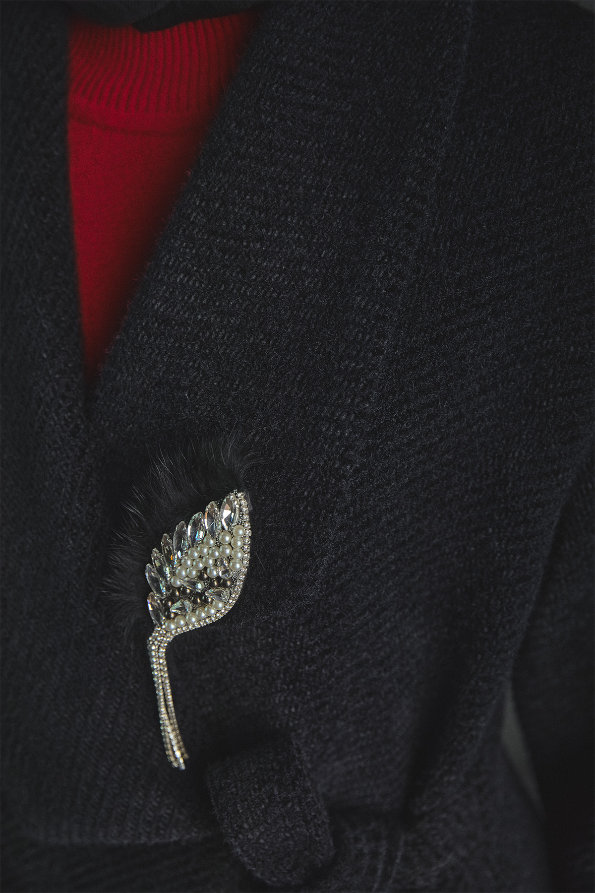 Asimetrik Yaka Oversize Manto