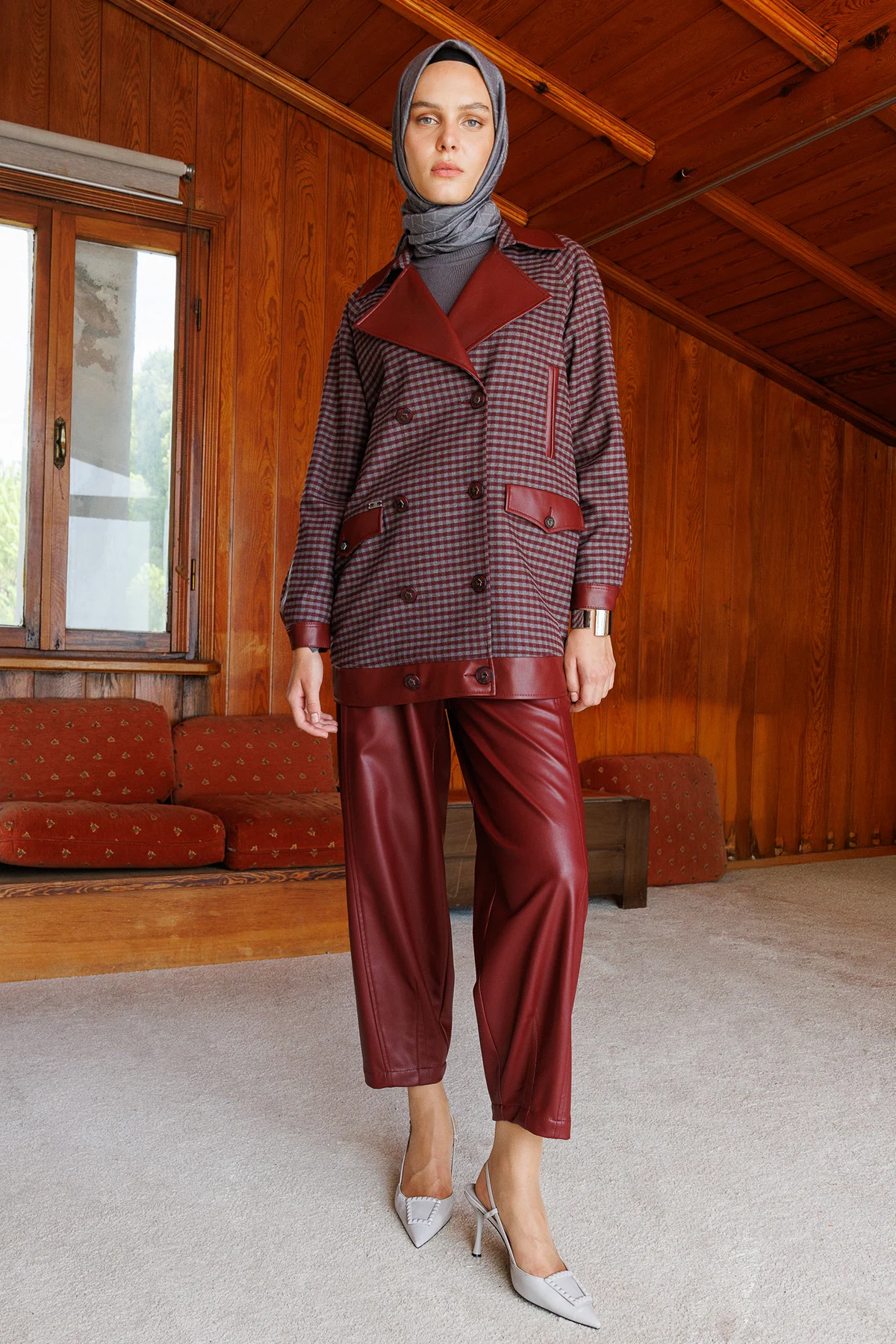 Suni Deri Pantolon, Tesettür Giyim