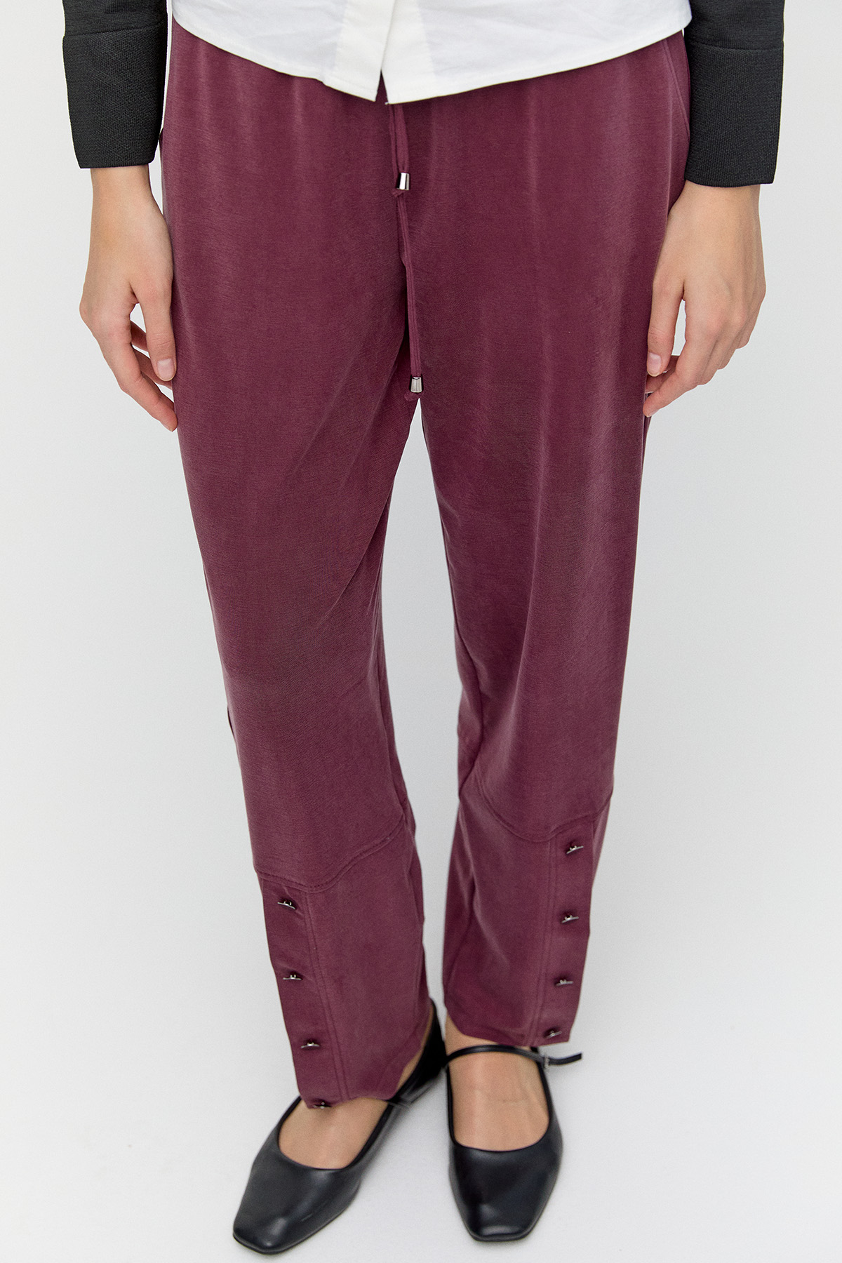 Süs Düğmeli Spor Pantolon