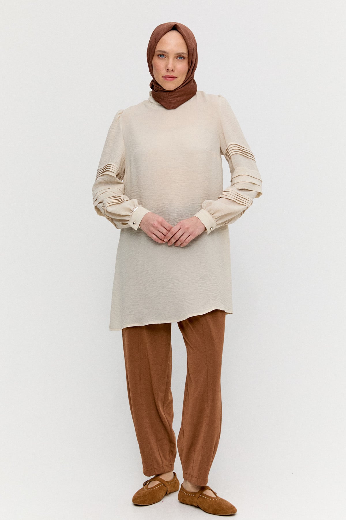 Rahat Form Pensli Pantolon, Tesettür Giyim