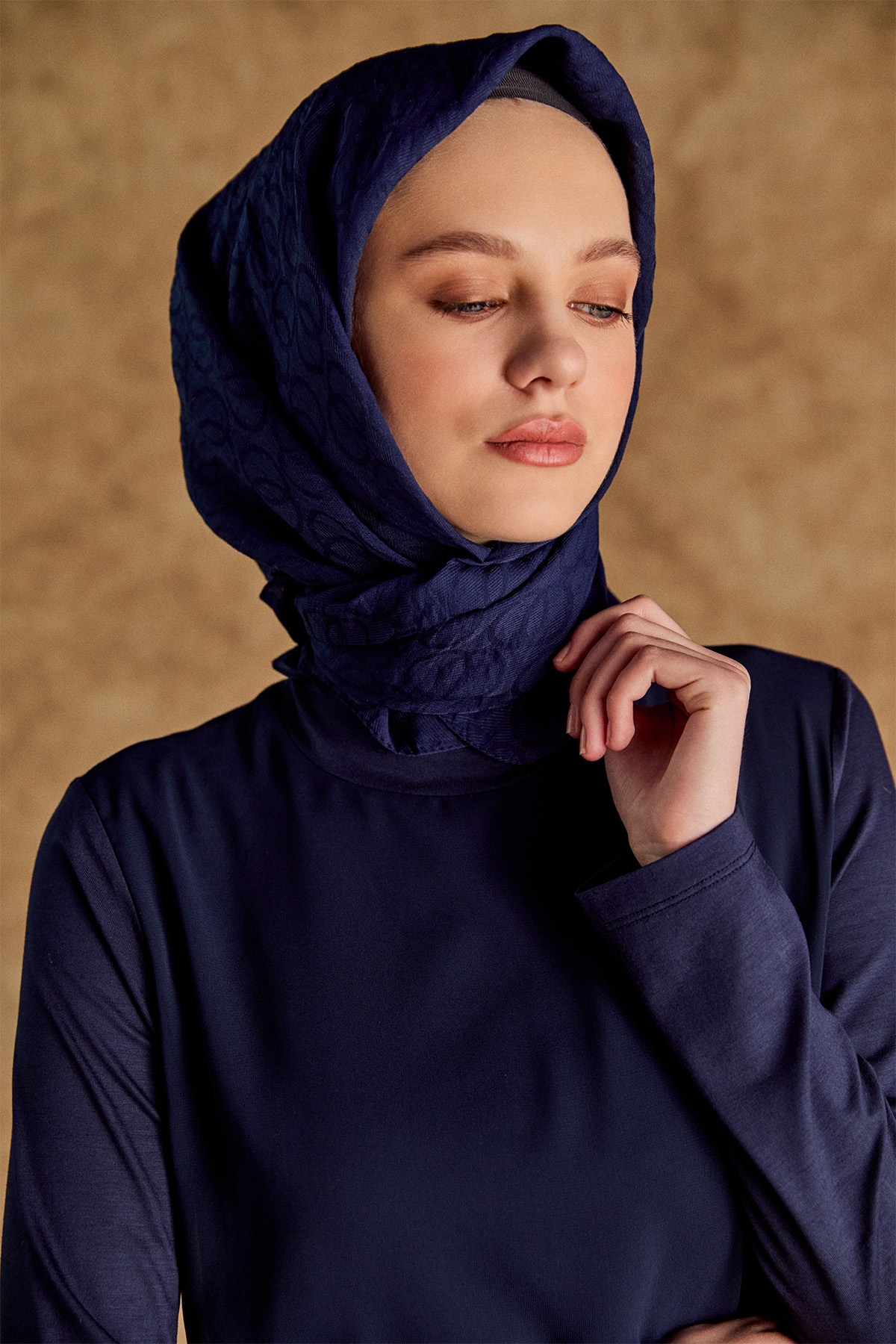 Şifon Detaylı Penye Bluz