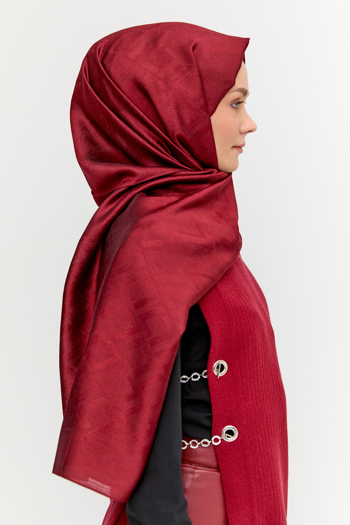 Geometrik Desenli Modal Yün Şal, Tesettür Giyim