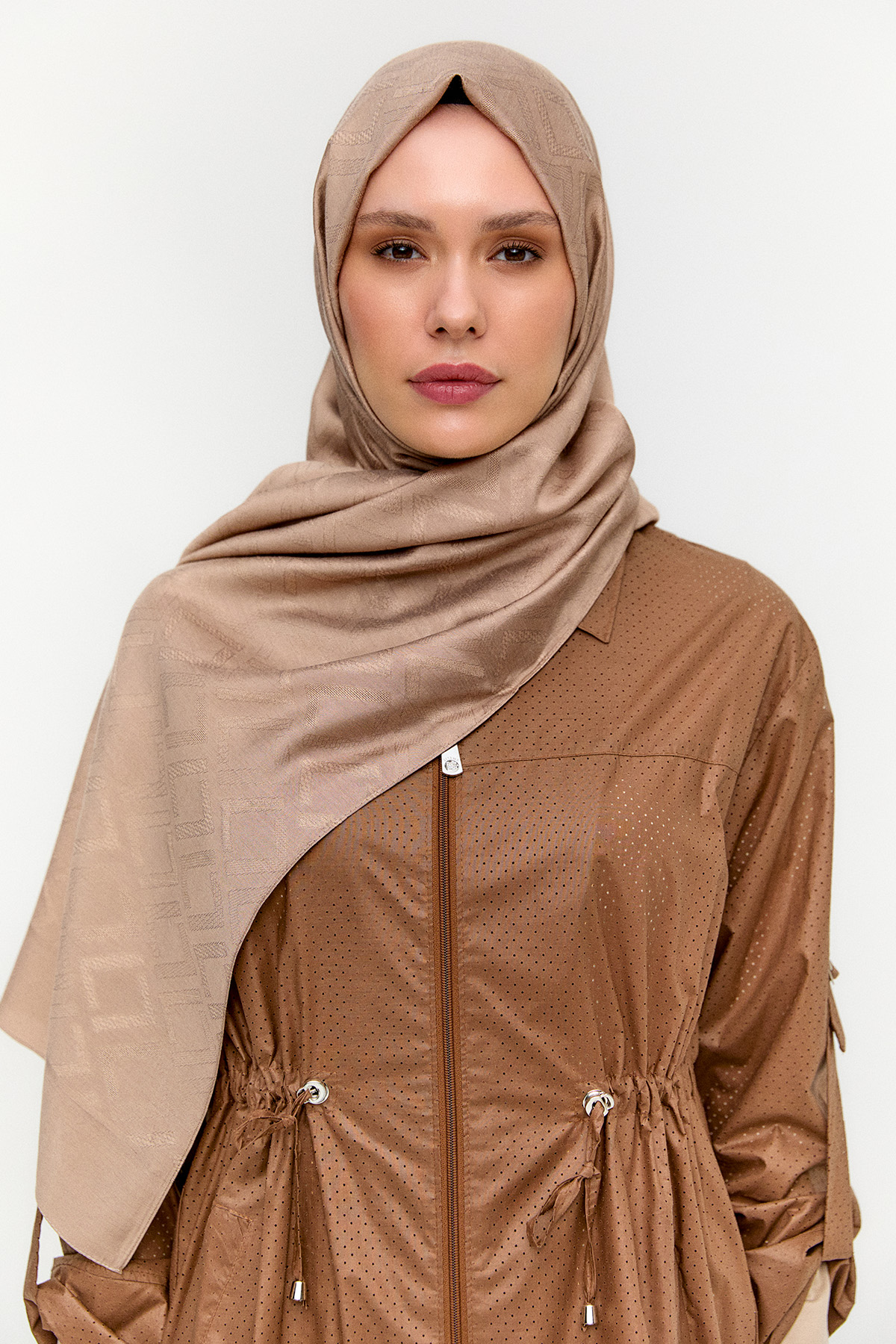 Geometrik Desenli Modal Yün Şal, Tesettür Giyim