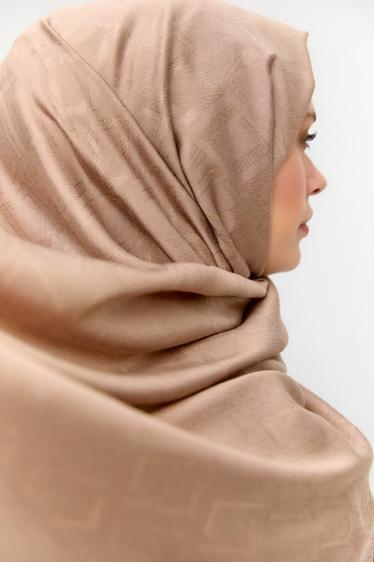 Geometrik Desenli Modal Yün Şal, Tesettür Giyim