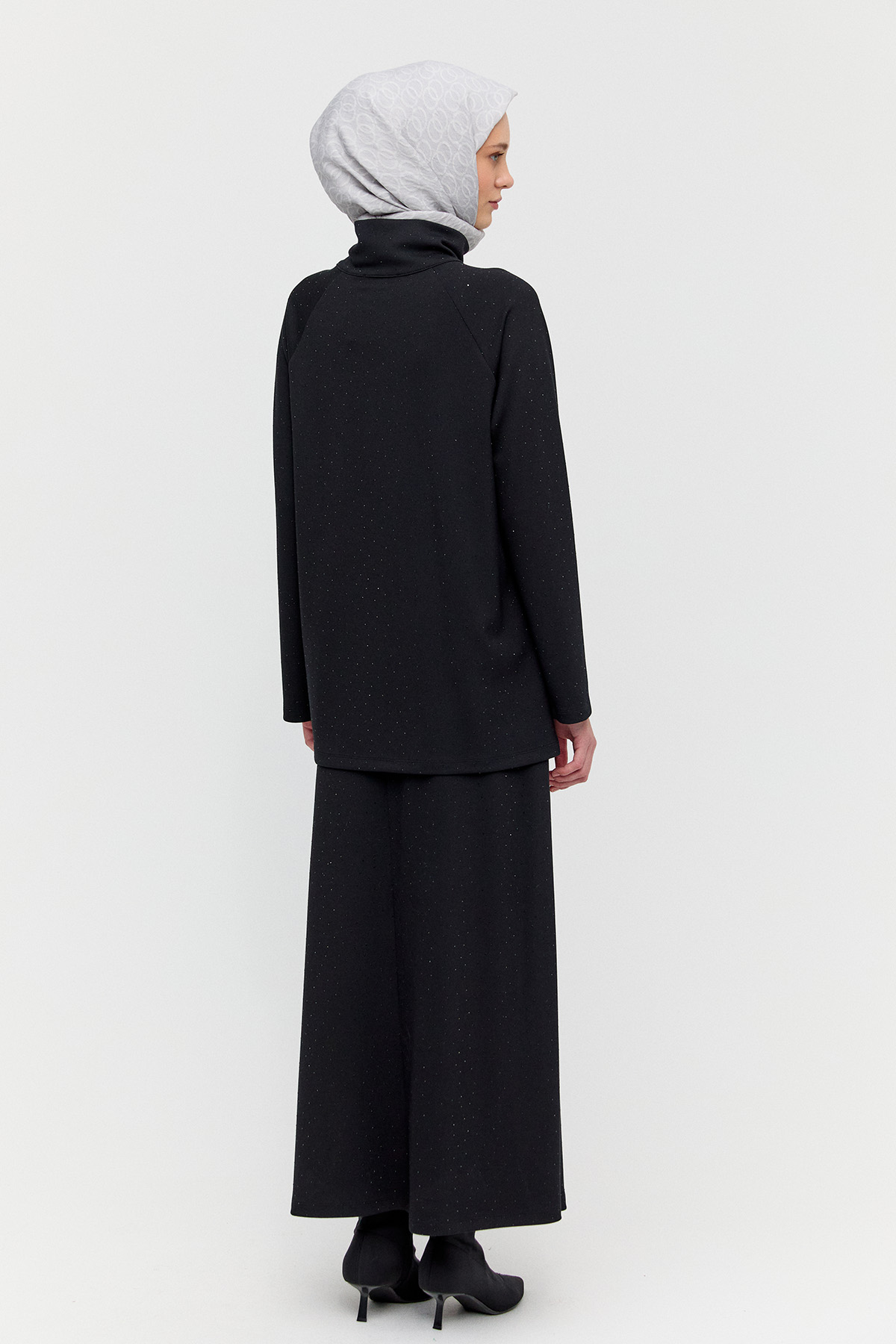 Taş Detaylı Reglan Kesim İkili Takım