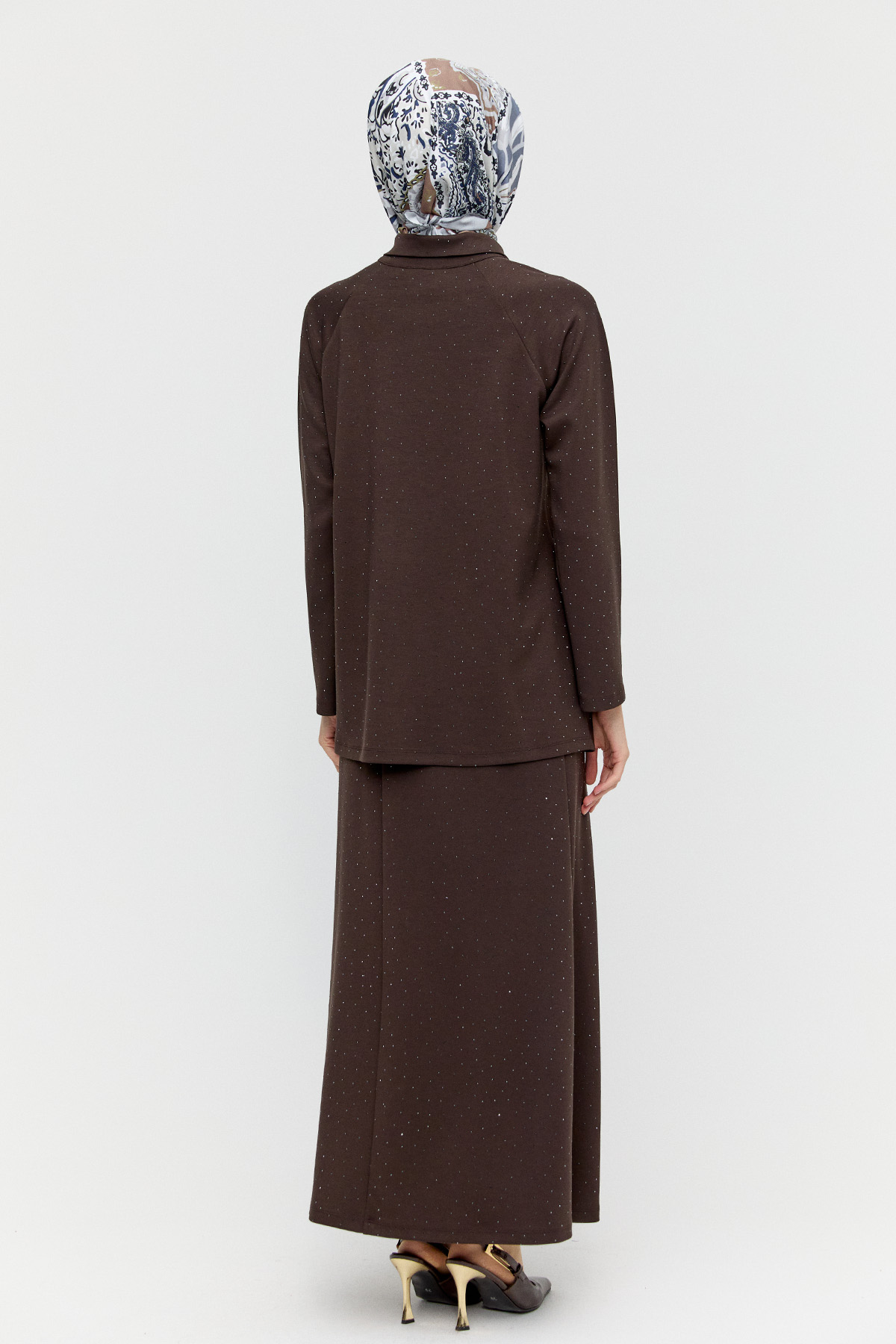 Taş Detaylı Reglan Kesim İkili Takım