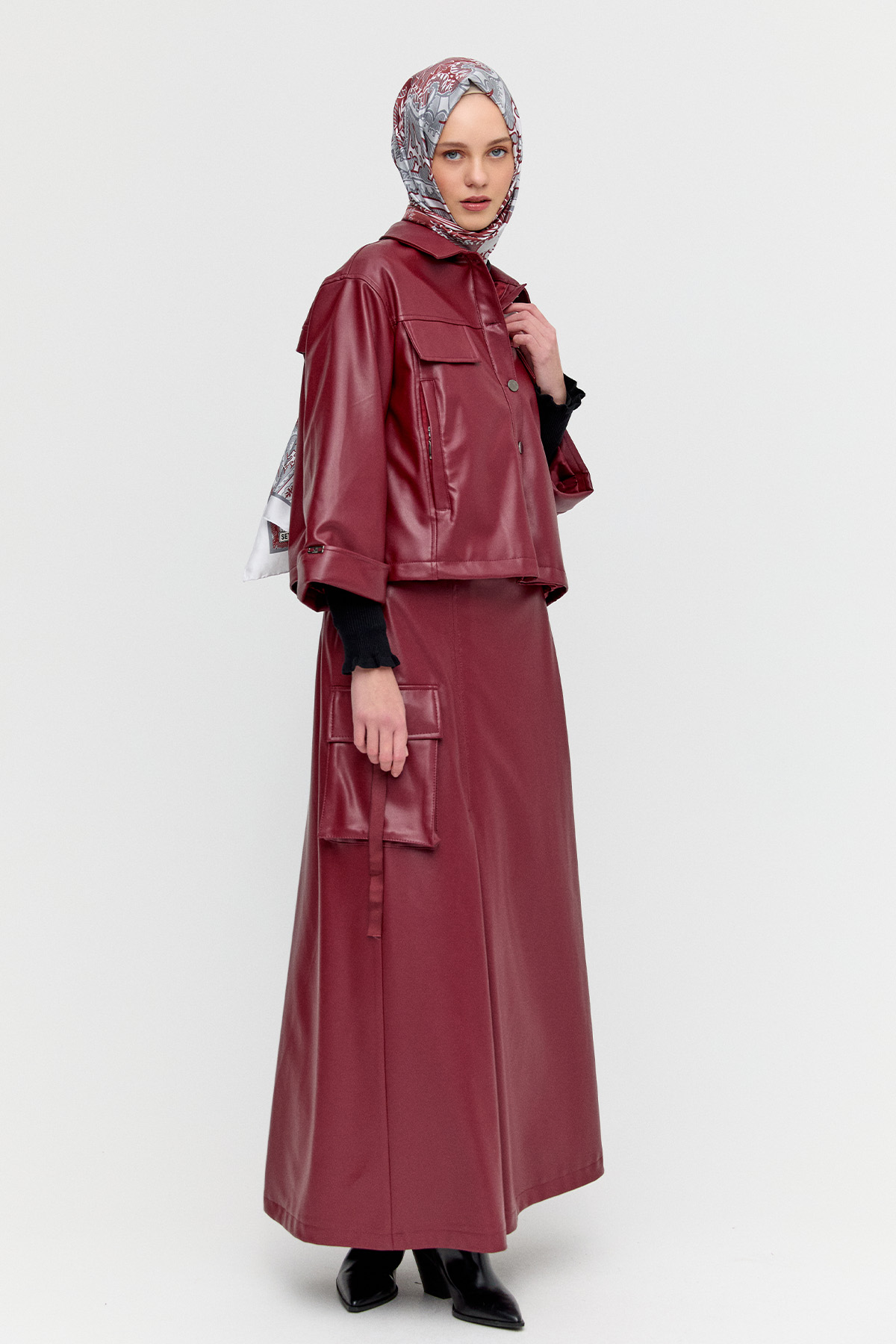 Cepli Suni Deri İkili Takım